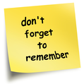Sticky note working memory